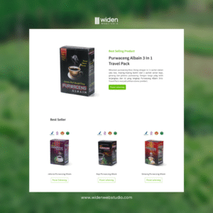 widen webstudio - jasa website umkm herbal, desain website herbal